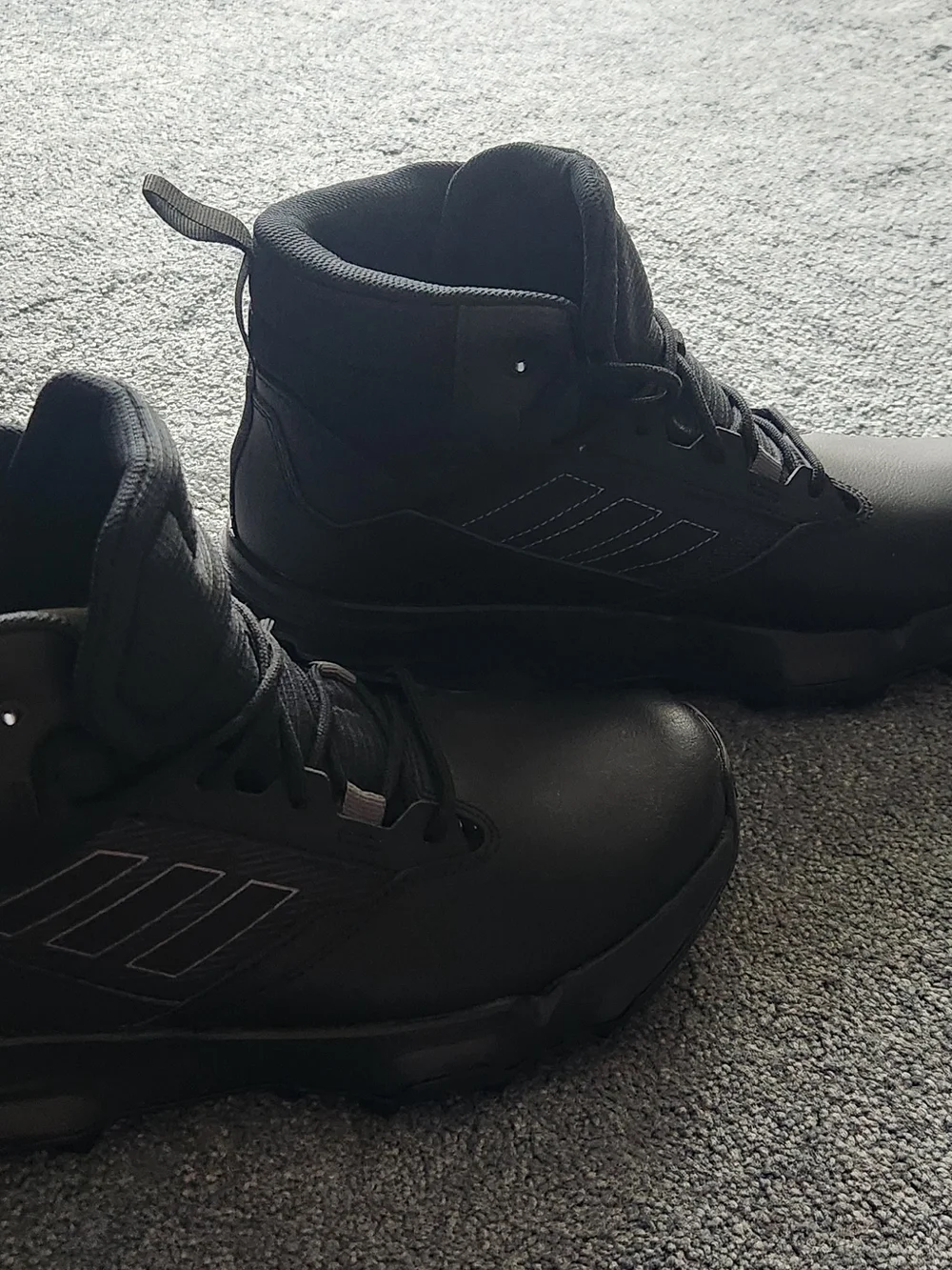 adidas Men's Black High-Top Lace-Up Boots